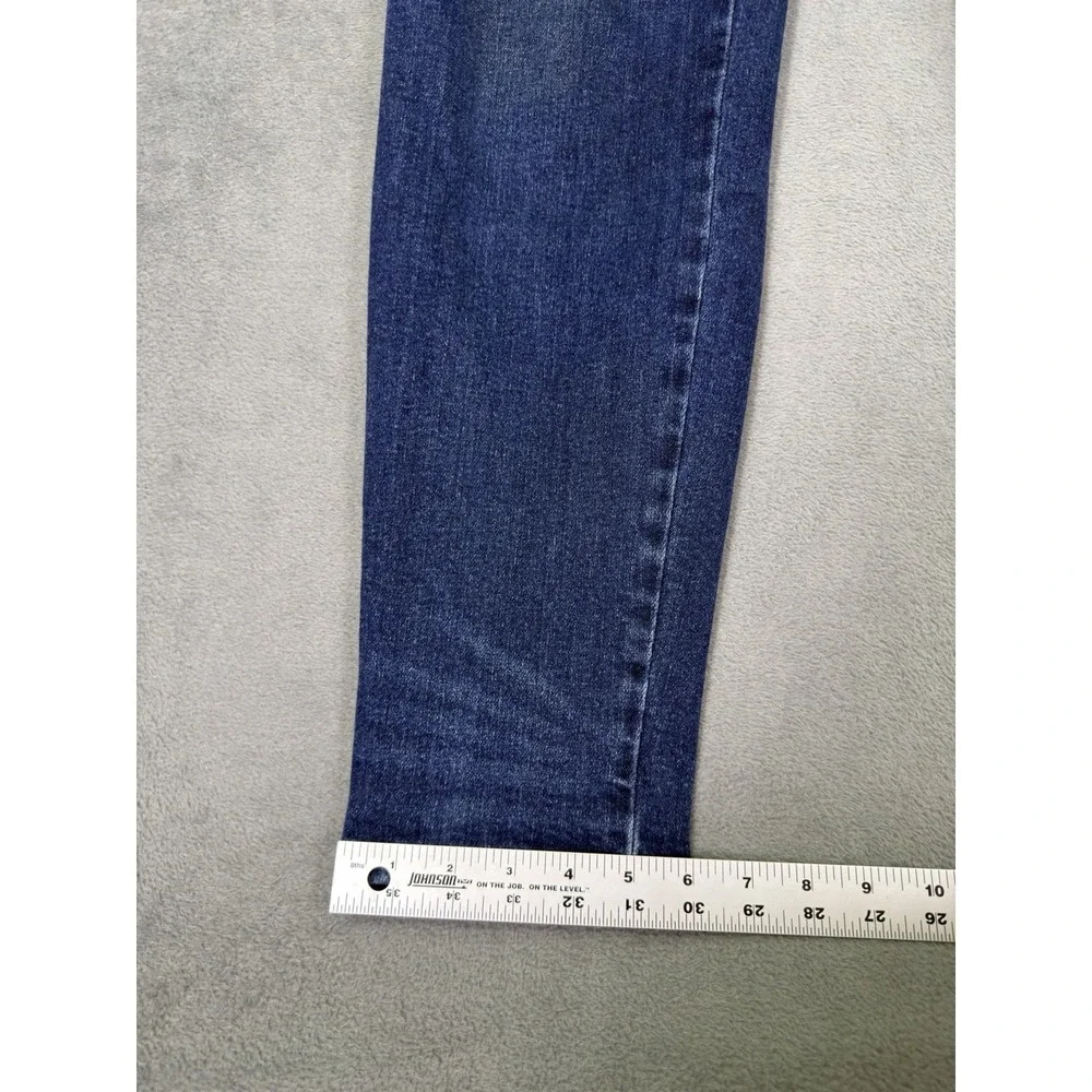Judy Blue Jeans Womens 9/29 Blue Dark Wash High Rise Jogger Slash Pocket Stretch